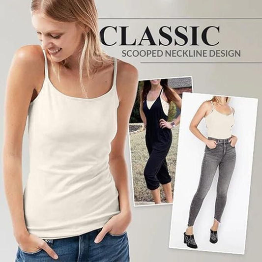 Women's Loose Cami with Built-in Tank Top | (Pack of 2)
